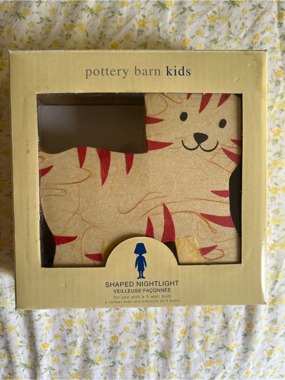 Pottery Barn Kids Tiger Shaped Nightlight NEW IN BOX
